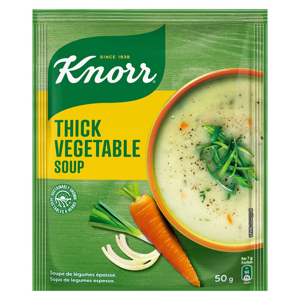 KNORR THICK VEGETABLE SOUP 50G 10SX6 (60)