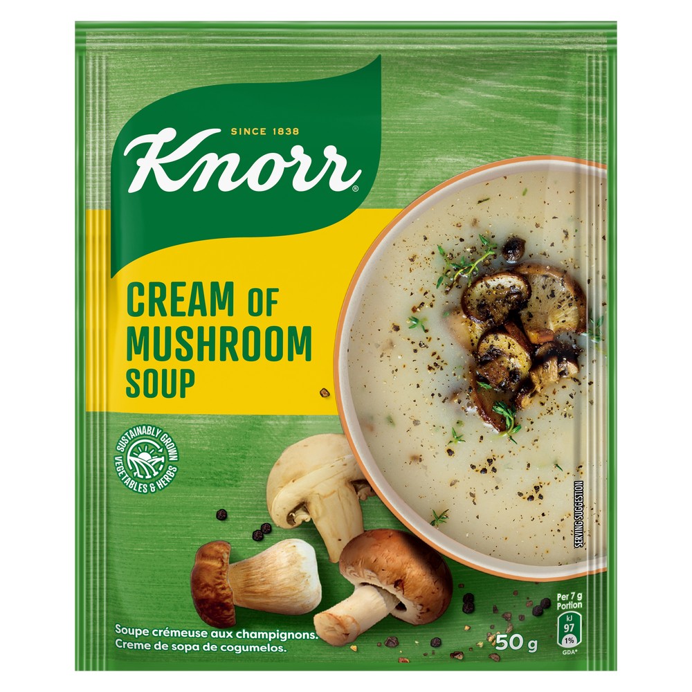 KNORR CREAM OF MUSHROOM SOUP 50G 10SX6 (60)