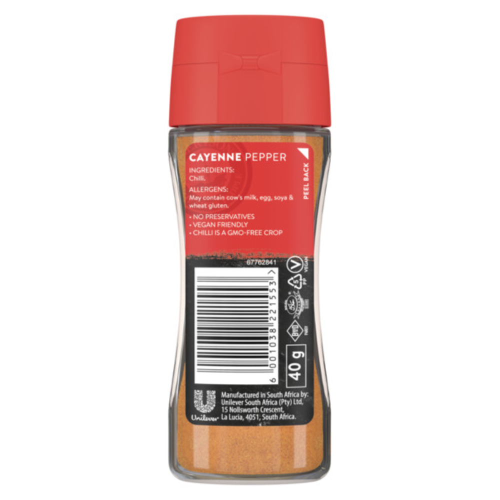 ROBS CAYENNE PEPPER 40G (20)