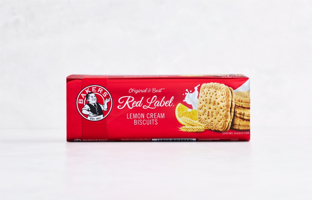 BAKERS RED LABEL - LEMON CREAMS 200G